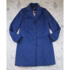 EUC Calvin Klein Women's Periwinkle blue Wool Bld womens coat size 8